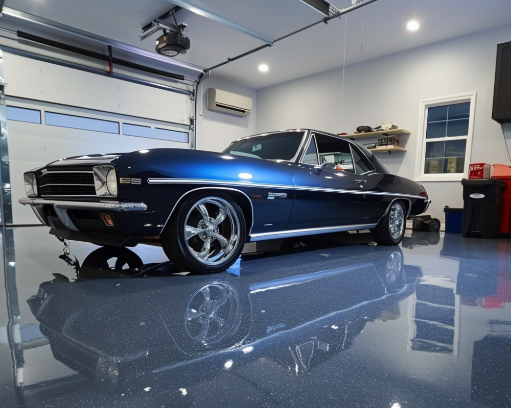 Flake Epoxy Garage Floor San Diego